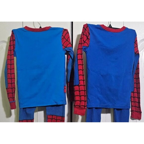 Disney Store Marvel Spider-Man PJ Pals Pajamas Lot Spiderman Costume Kids 7 8 - Picture 4 of 9